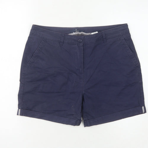 Next Women's Blue Chino Shorts Size 12 Casual