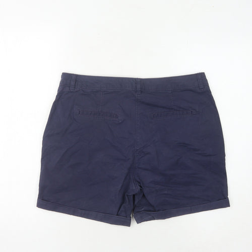 Next Women's Blue Chino Shorts Size 12 Casual
