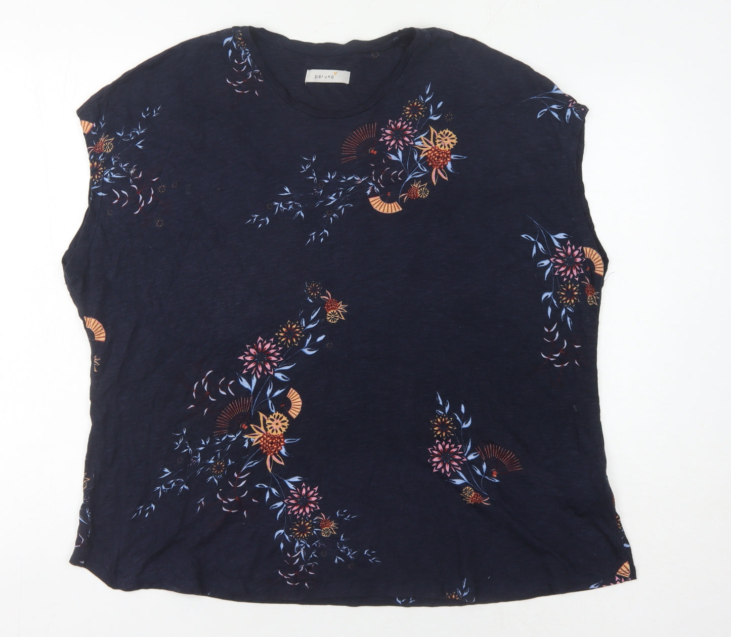 Marks and Spencer Women's Multicoloured Floral Top, Size 22