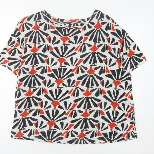 Marks and Spencer Women's Multicoloured Geometric T-Shirt, Size 14