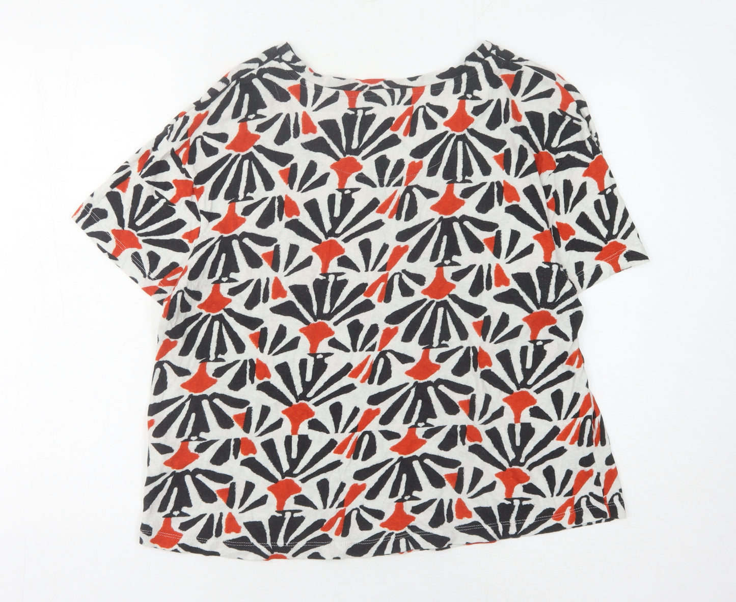 Marks and Spencer Women's Multicoloured Geometric T-Shirt, Size 14