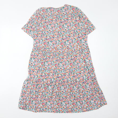 Marks and Spencer Women's Multicoloured Floral Dress Size 14