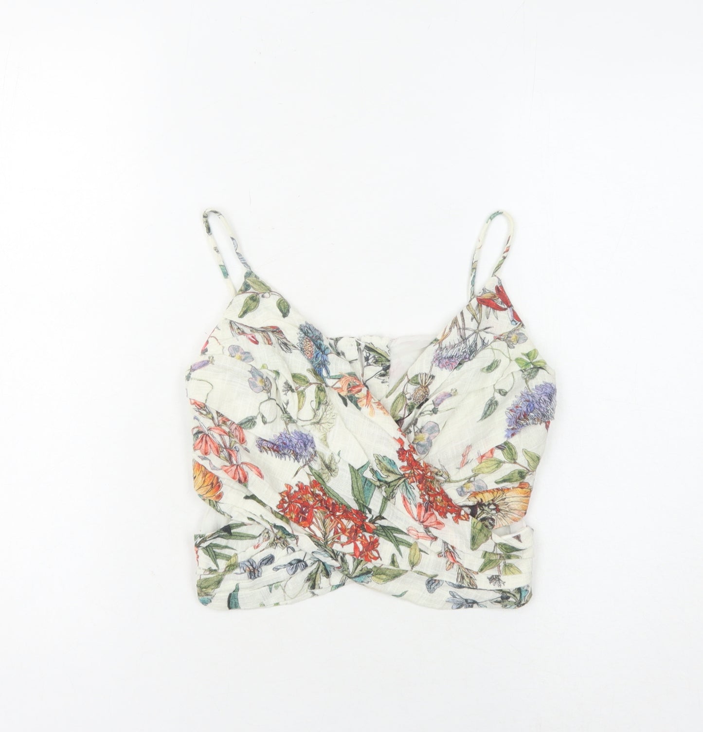 Zara Basic Women's Multicoloured Floral Camisole Tank Top XS