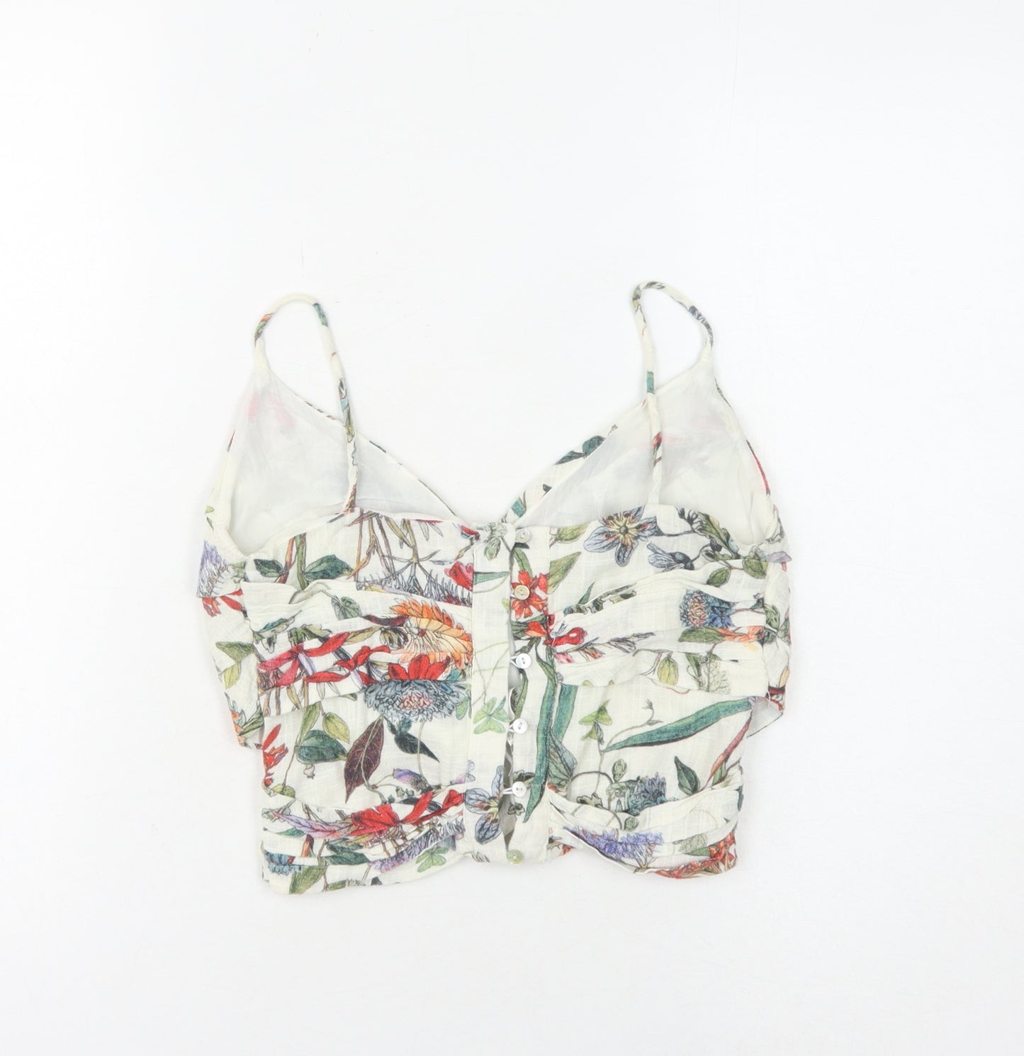 Zara Basic Women's Multicoloured Floral Camisole Tank Top XS