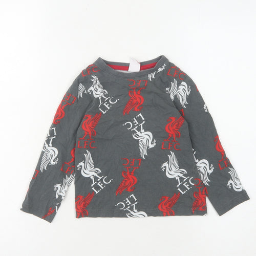 LFC Boys Grey Long Sleeve Graphic T-Shirt 3-4 Years
