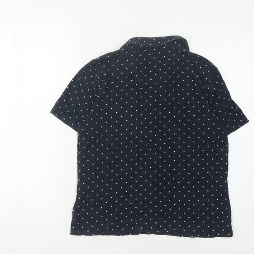 Whistles Women's Blue XS Button-Up Polka Dot Shirt