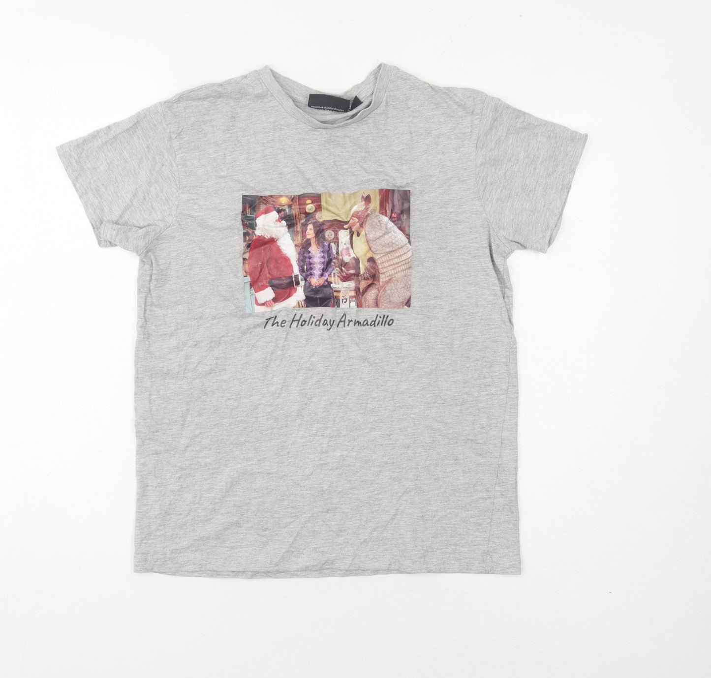 Friends Unisex Grey Graphic T-Shirt, Size S