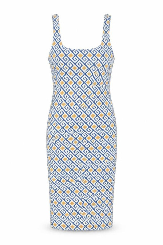 Front view of Zara Women's Multicoloured S Bodycon Dress