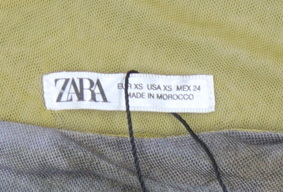 Zara Women's Tie Dye Asymmetric Bodysuit XS