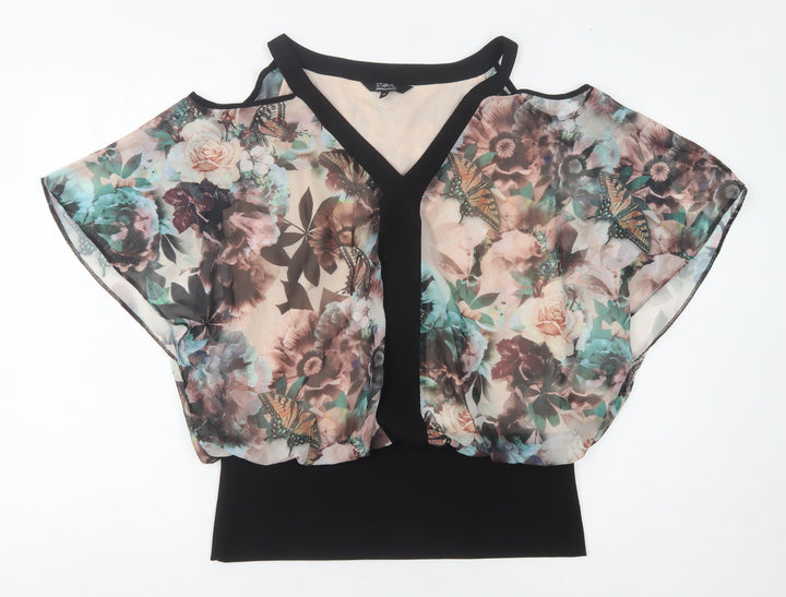 Star by Julien Macdonald Women's Floral Kimono Blouse Size 14