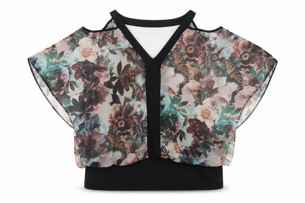 Star by Julien Macdonald Women's Floral Kimono Blouse Size 14