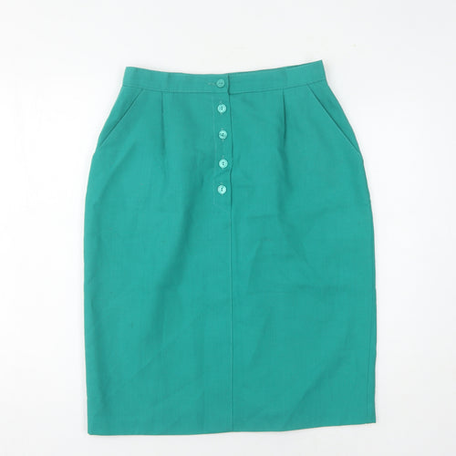 Marks and Spencer Green Pencil Skirt Women Size 14