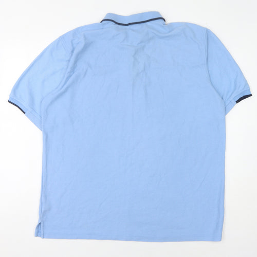 Umbro Men's Blue 2XL Polo Shirt Short Sleeve