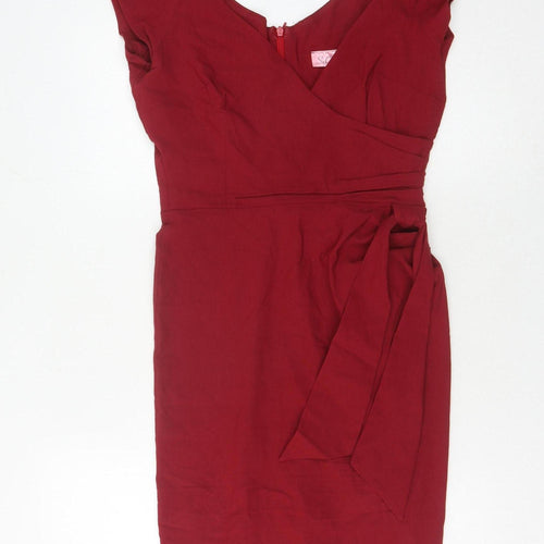 So Couture Women's Red Pencil Dress Size 12