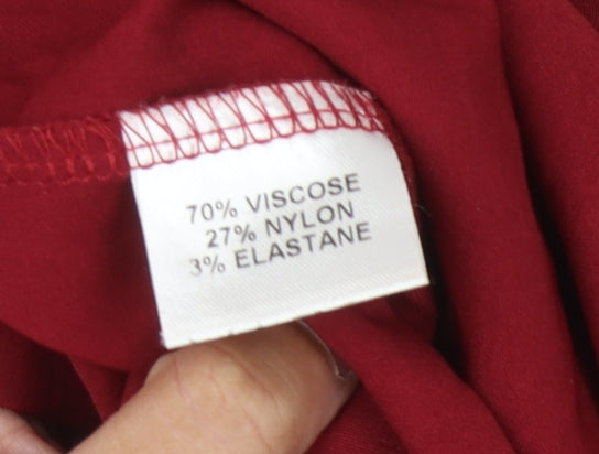 So Couture Women's Red Pencil Dress Size 12