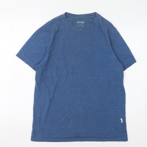 Hymn Unisex Adults Blue Basic Cotton T-Shirt M