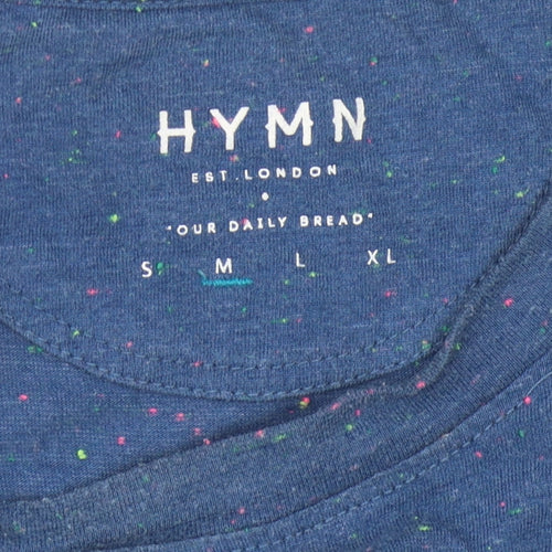 Hymn Unisex Adults Blue Basic Cotton T-Shirt M