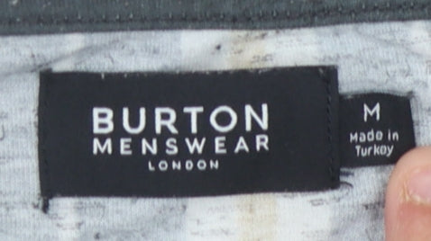 Burton Men's Multicoloured Striped Crew Neck T-Shirt M