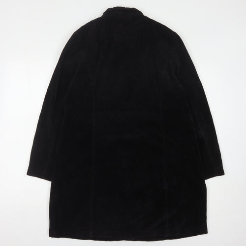 Dash Women's Black Buttoned Coat Size 14