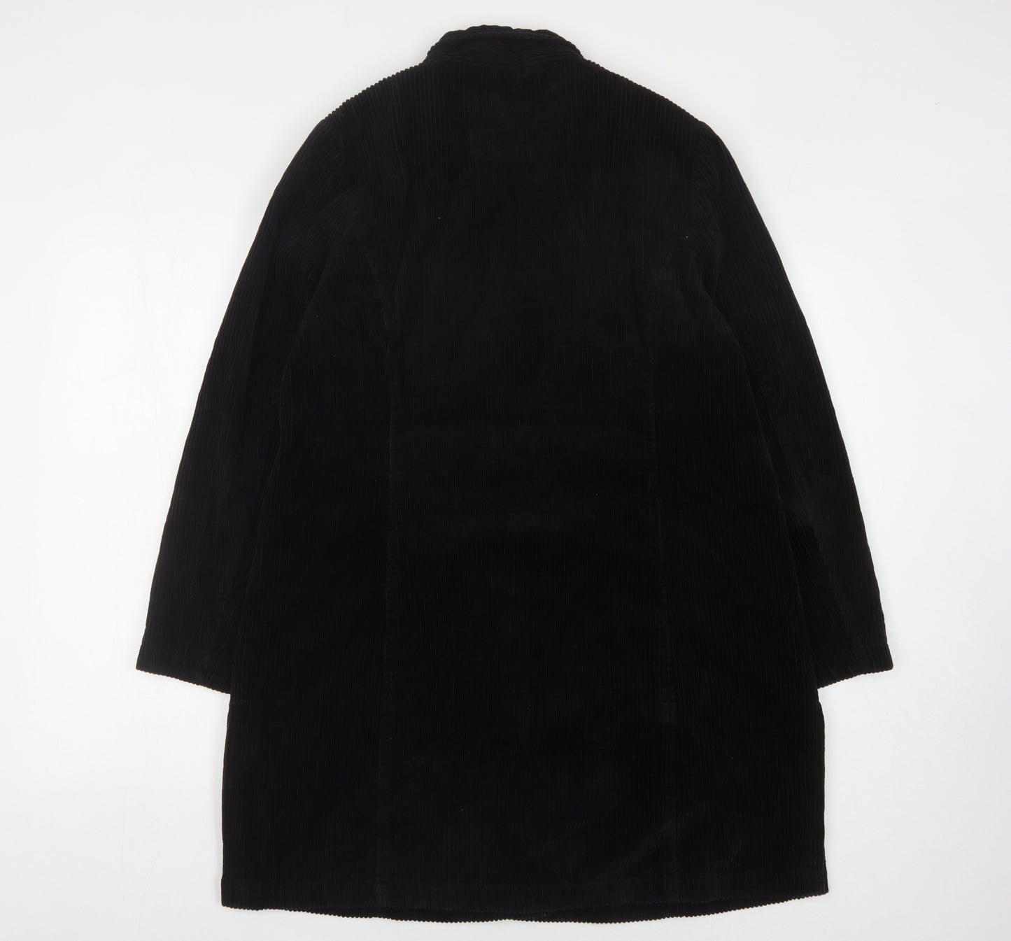 Dash Women's Black Buttoned Coat Size 14