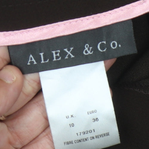 Alex & Co. Women's Brown Trousers Size 10