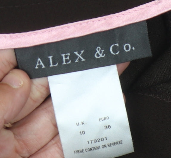 Alex & Co. Women's Brown Trousers Size 10
