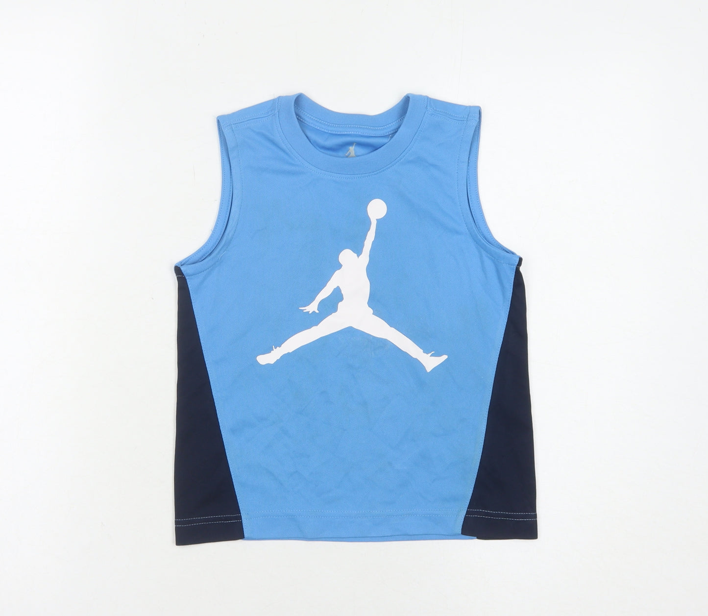 Jordan Boys Blue Basketball Tank Sleeveless Activewear Top