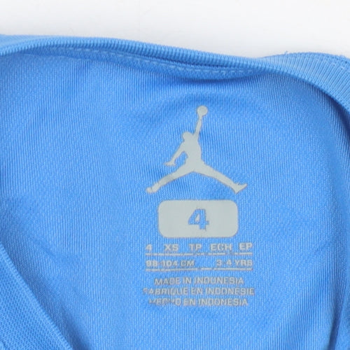 Jordan Boys Blue Basketball Tank Sleeveless Activewear Top