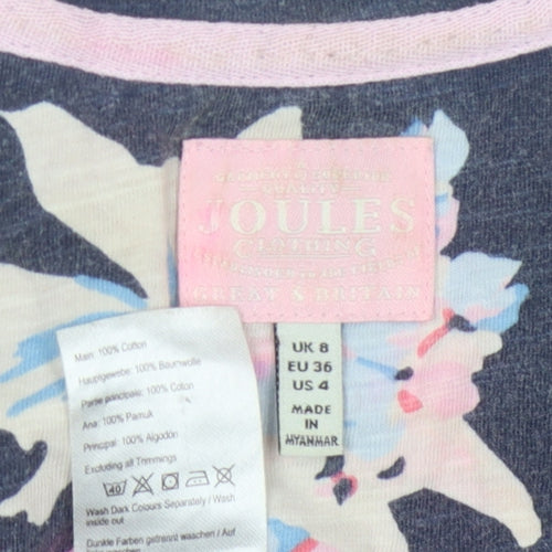 Joules Women’s Multicoloured Floral T-Shirt Size 8
