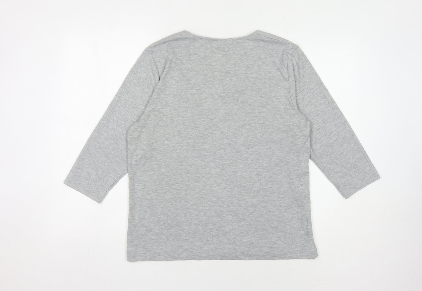 TIGI Women's Grey Animal Print T-Shirt Size 14