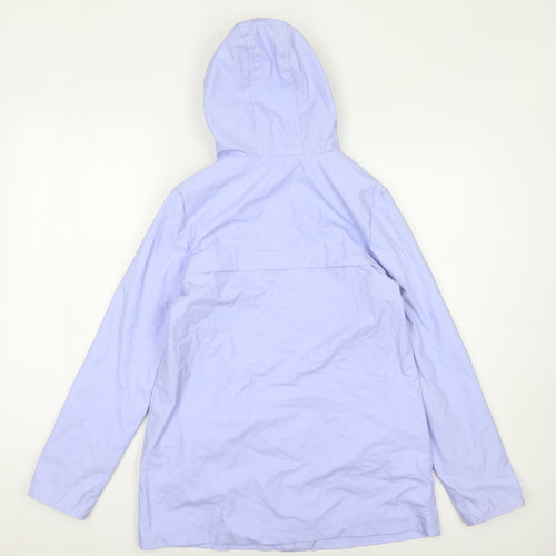 Marks and Spencer Girls Blue Rain Coat, 11-12 Years, Hooded