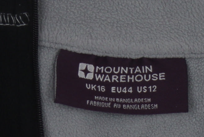 Mountain Warehouse Women's Black Fleece Sweatshirt Size 16