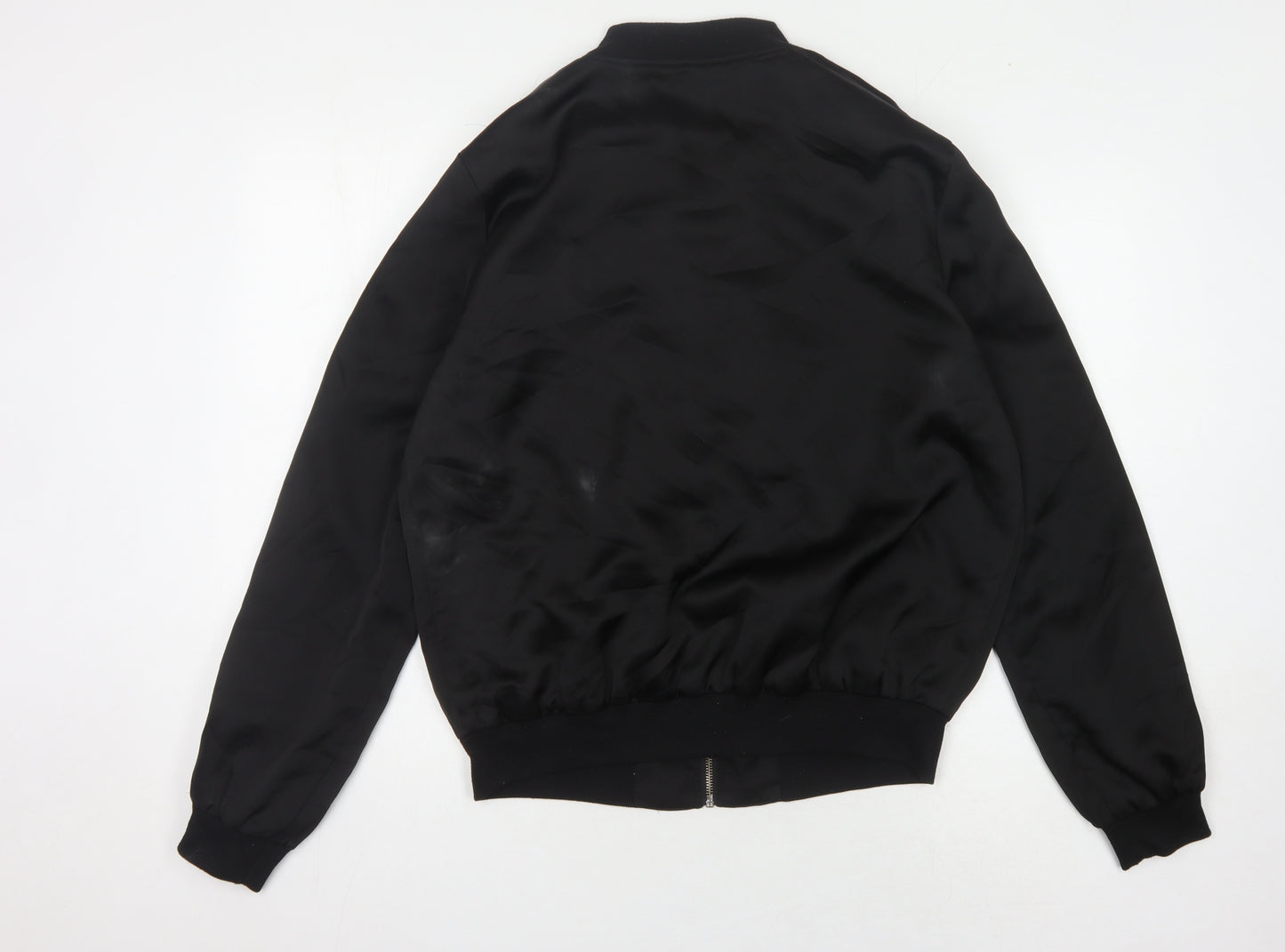 New Look Women's Black Bomber Jacket, Size 14, Tall