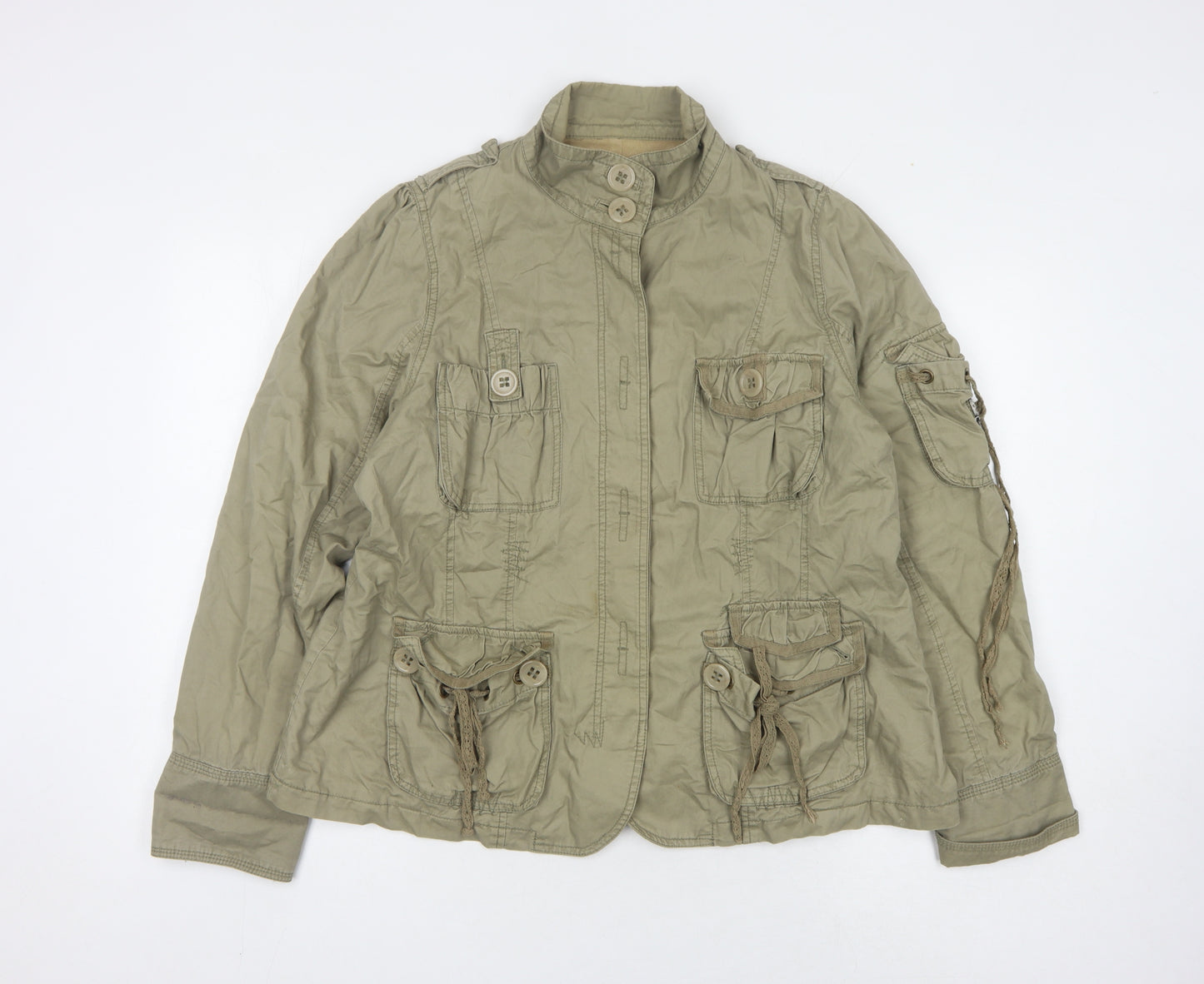 Next Women's Beige Military Jacket Size 20