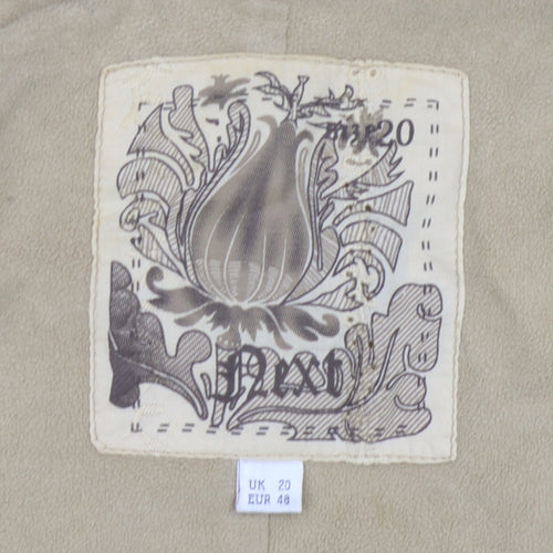 Next Women's Beige Military Jacket Size 20