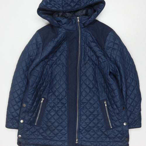 Ambria Women's Blue Hooded Puffer Jacket Size 20
