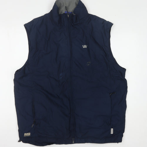 Woof Wear Men's Blue XL Casual Vest with Pockets