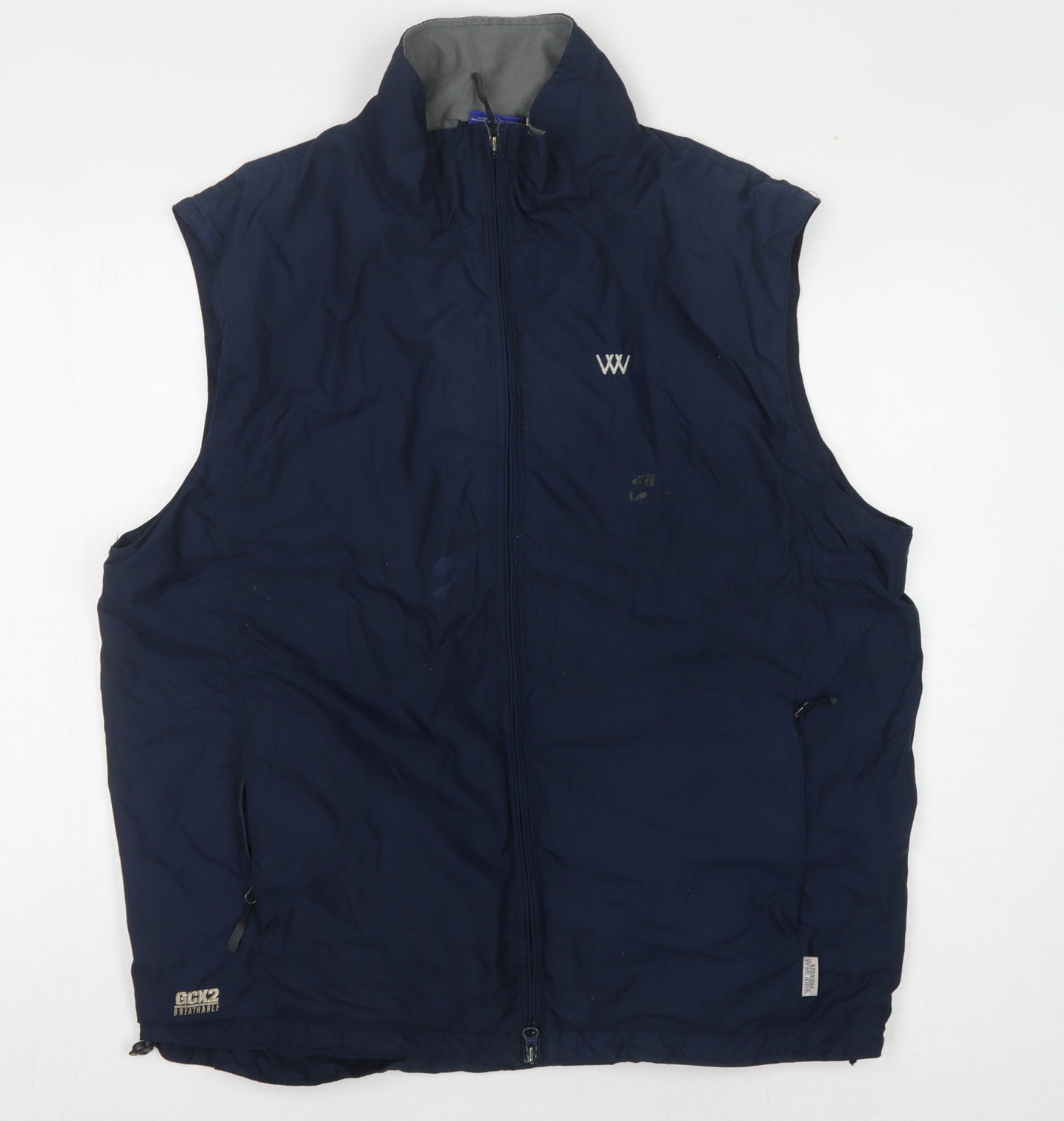 Woof Wear Men's Blue XL Casual Vest with Pockets
