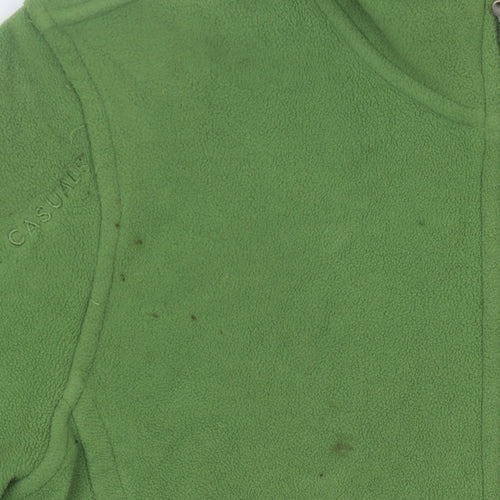 Anky Women's Green Fleece Jacket, Size 12, Zip Closure