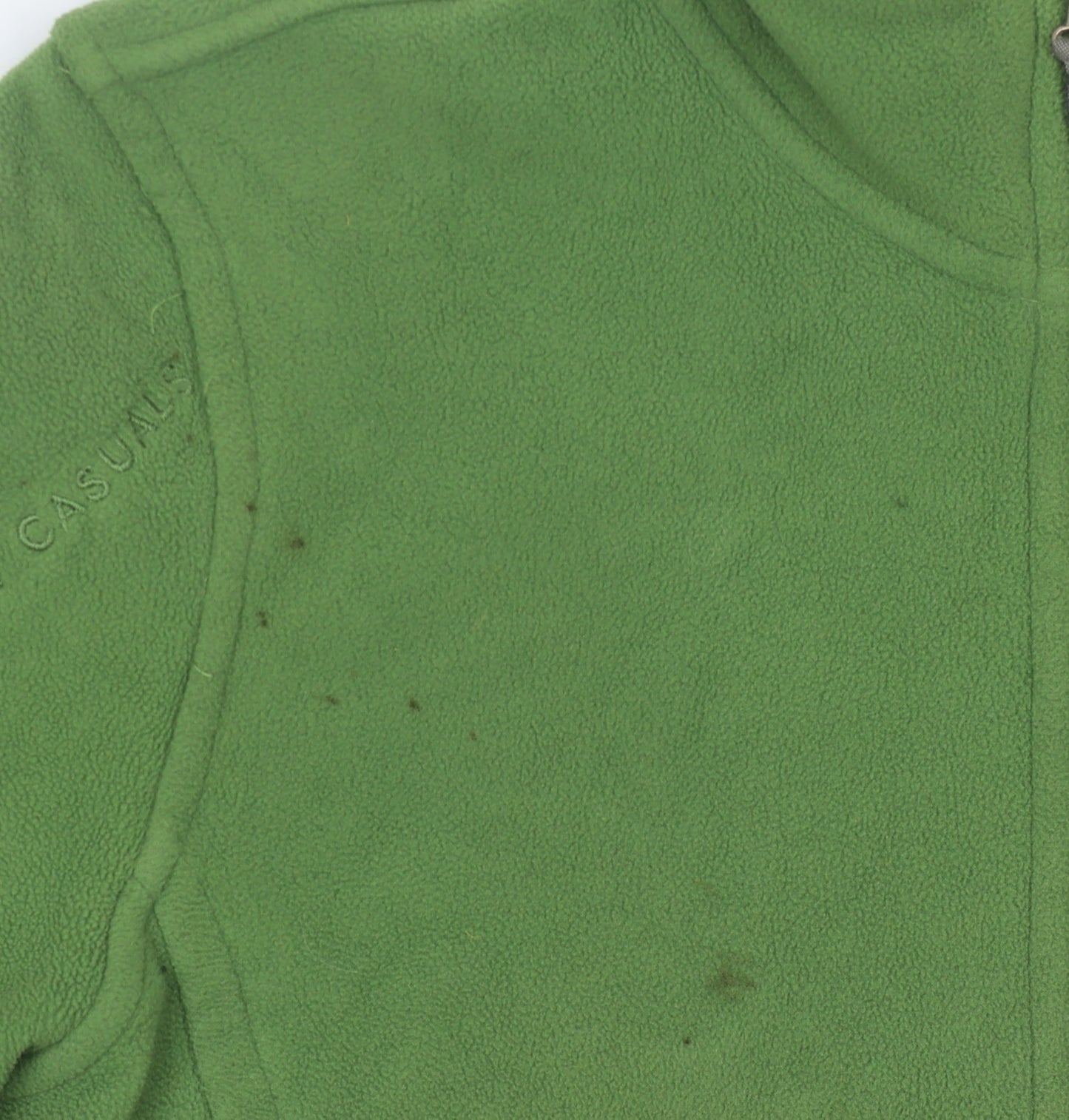 Anky Women's Green Fleece Jacket, Size 12, Zip Closure