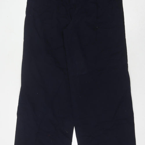 Marks and Spencer Women's Blue Wide-Leg Trousers Size 12