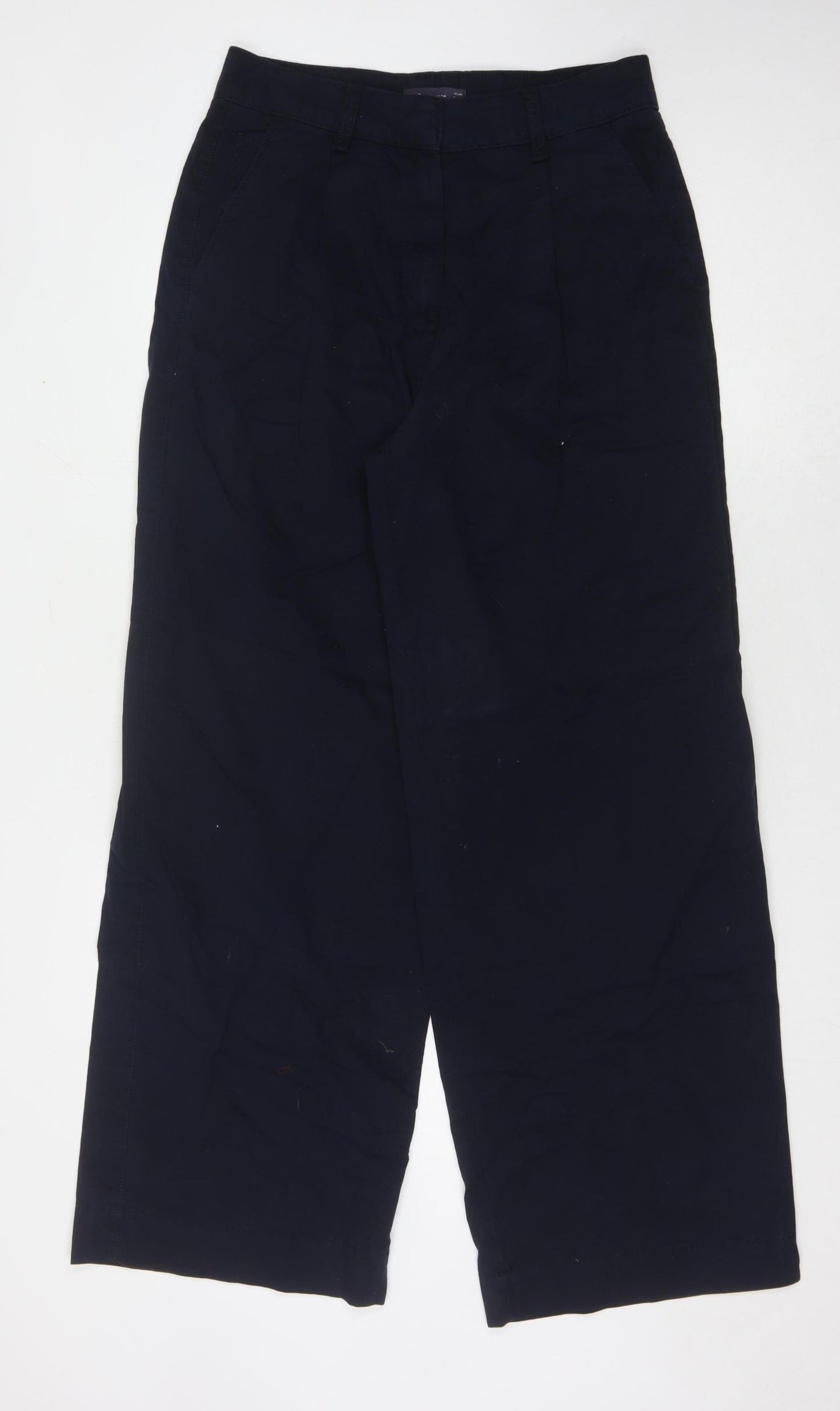 Marks and Spencer Women's Blue Wide-Leg Trousers Size 12