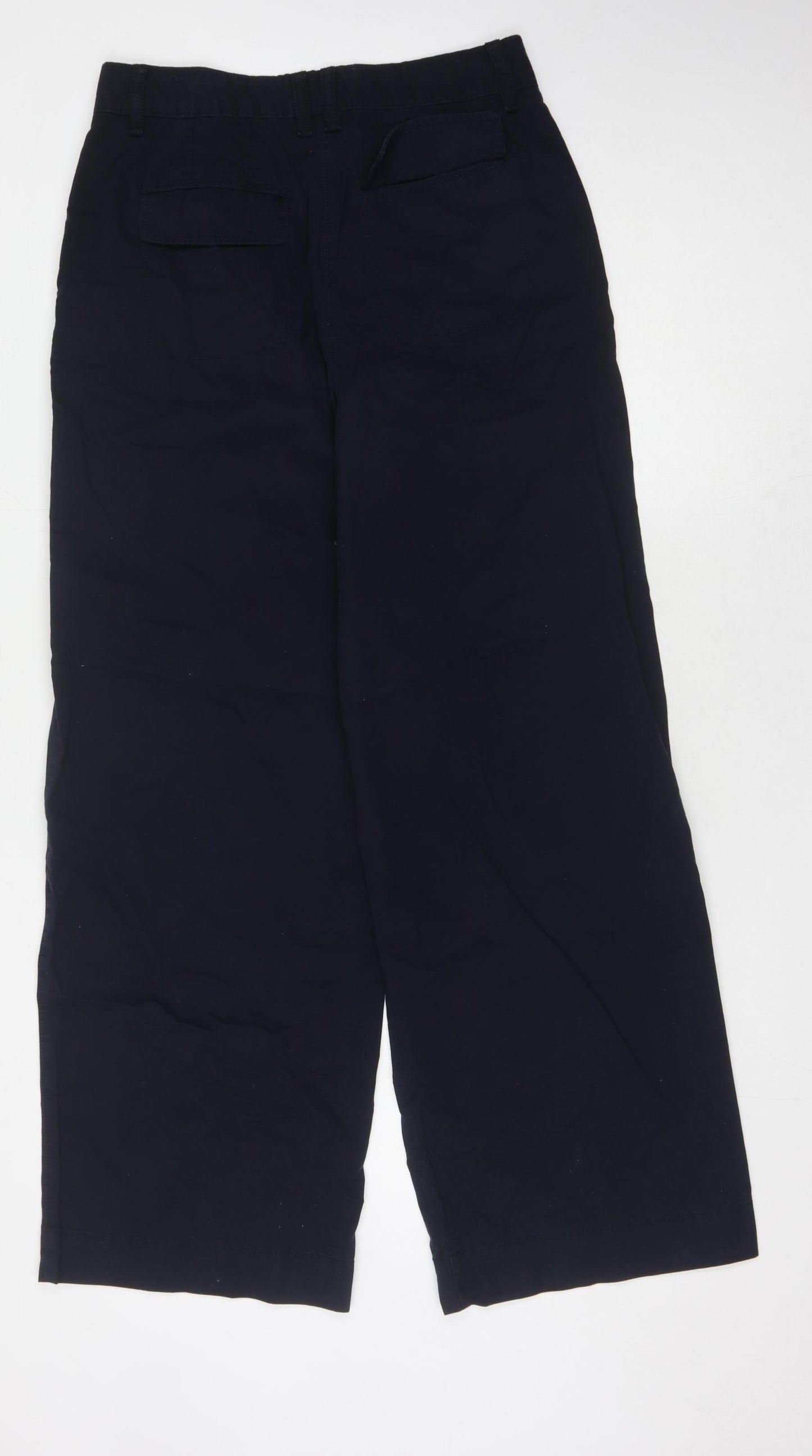 Marks and Spencer Women's Blue Wide-Leg Trousers Size 12