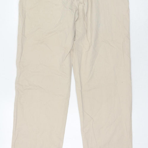Style by EWM Women's Beige Jogger Trousers Size 12