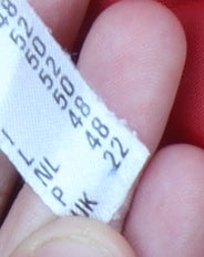 C&A Women's Red Blazer Size 14 Regular Fit