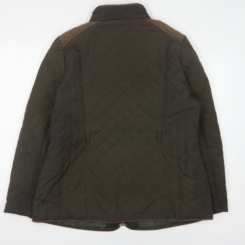 BHS Women's Green Quilted Jacket Size 18