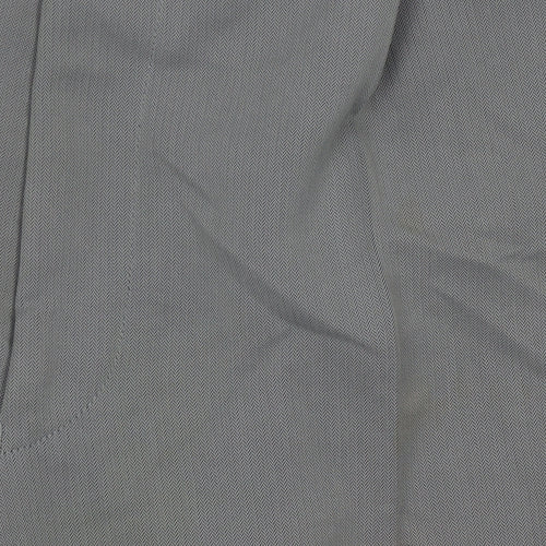 Burton Men's Grey Trousers, 36 in Waist, Formal Style