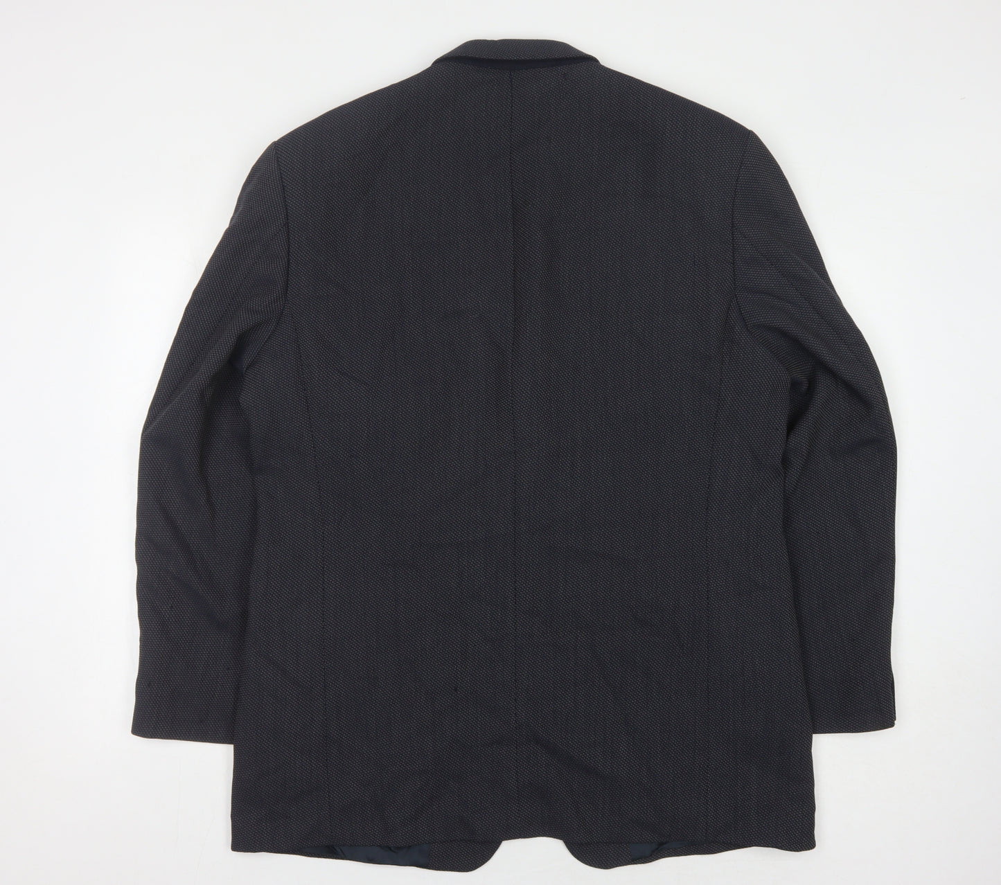 Marks and Spencer Men's Blue Wool Blazer, Size 44R Vintage