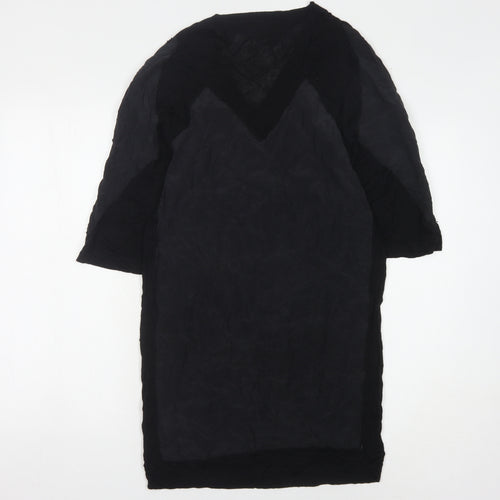 French Connection Women's Black V-Neck Dress Size 10