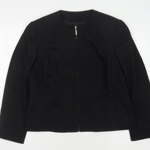 Minosa Women's Black Petite Blazer, Size 18, Classic Fit